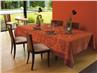 Samarkand french tablecloth in Kumquat 